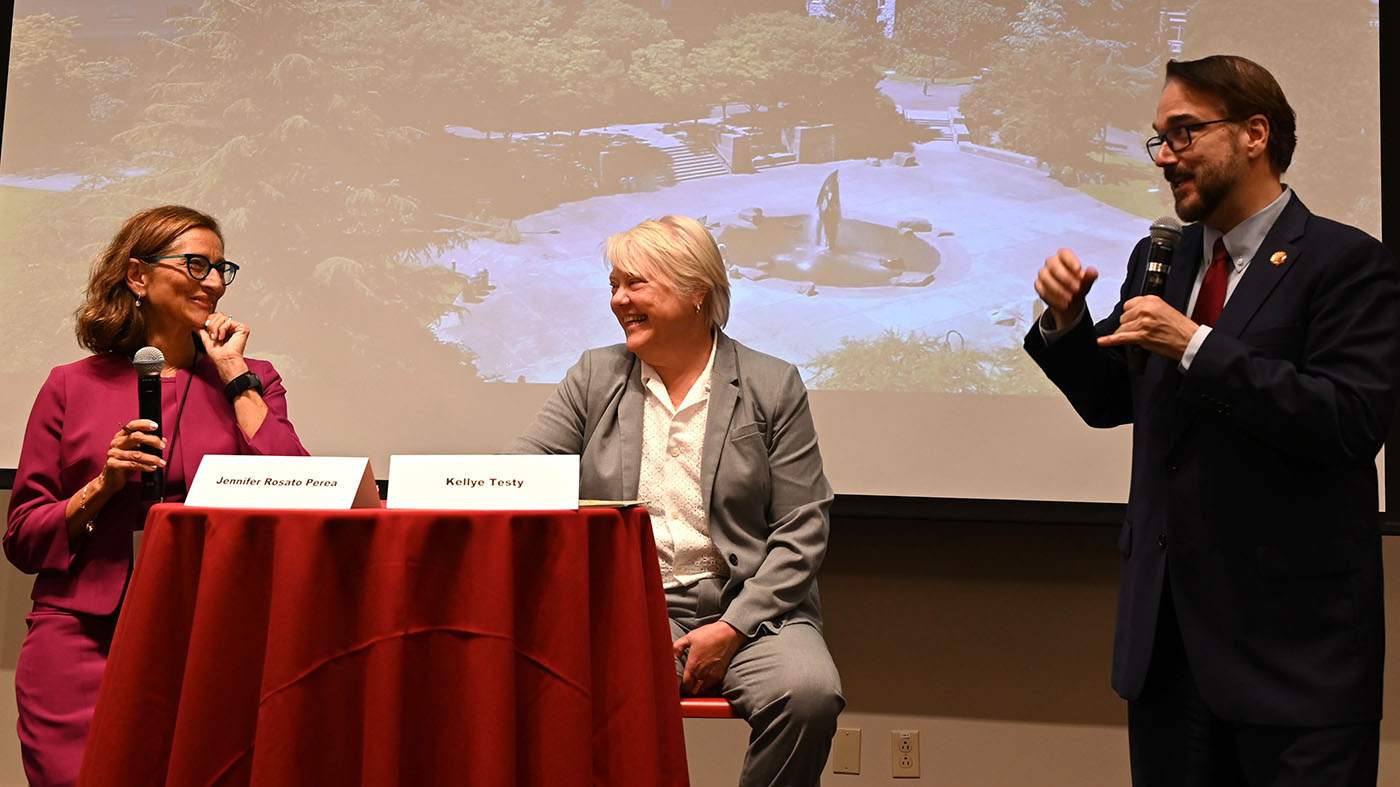 Legal education leaders at the conference