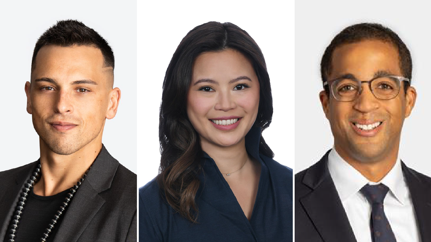 Derek Red Arrow Frank, Michelle Pham, and Christopher Sanders